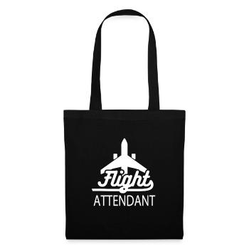Hôtesse de l'air - Sac en tissu - noir - Devant