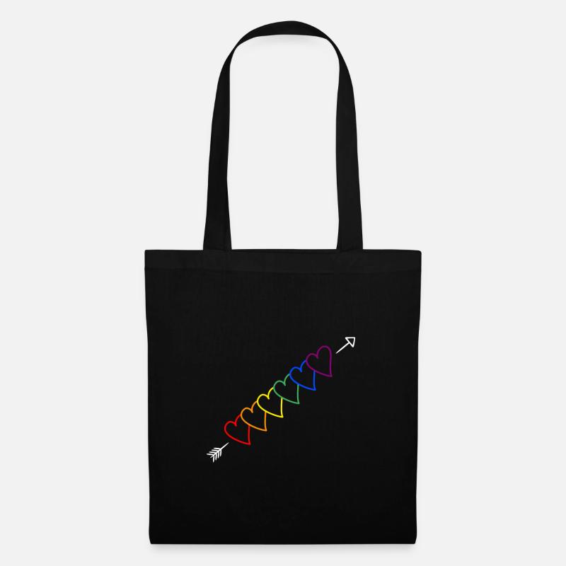 Arrow rainbow LGBT - Tote Bag - black