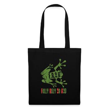 Frog - frog - Christian - Tote Bag - black - Front
