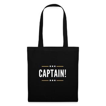 CAPTAIN! - Stoffbeutel - Schwarz - Vorne