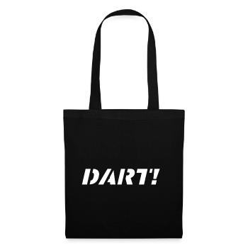 DART! DARTS ON! - Stoffbeutel - Schwarz - Vorne