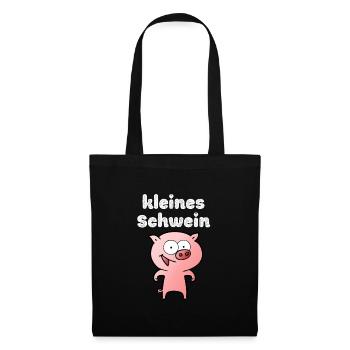 KLEINES SCHWEIN - Stoffbeutel - Schwarz - Vorne