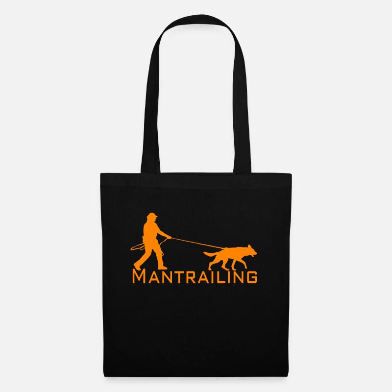 Mantrailing orange - Tote Bag - black