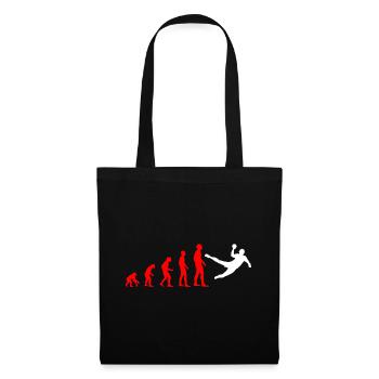 Chemise de handball Evolution idée cadeau rouge blanc - Sac en tissu - noir - Devant
