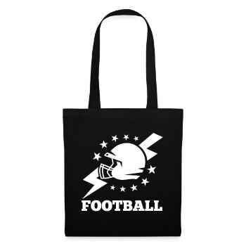 Football Helm - Stoffbeutel - Schwarz - Vorne