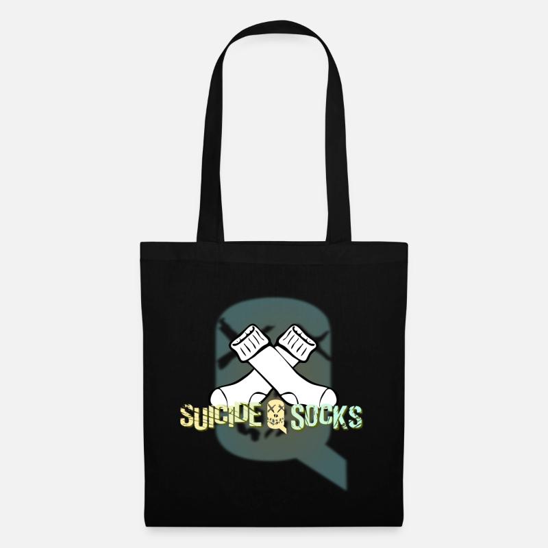 Suicide Socks - dunkles Design - Stoffbeutel - Schwarz