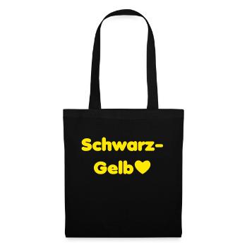 Dortmund Schwarz-Gelb - Stoffbeutel - Schwarz - Vorne