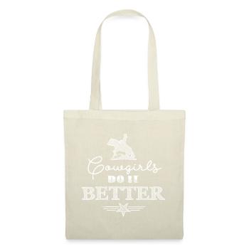 Cowgirls do it better Westerngirl Western riding - Tote Bag - nature - Front