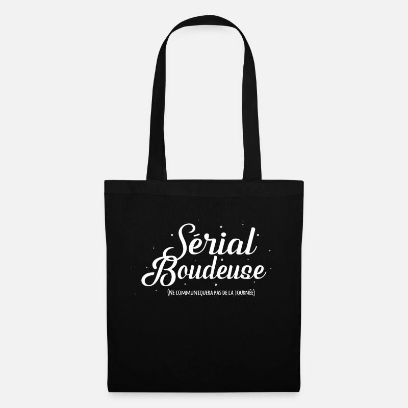 serial boudeuse - Sac en tissu - noir