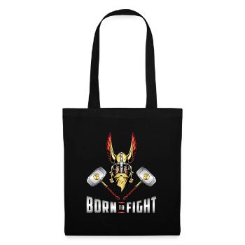 Wikinger Odin Walhalla Krieger Thor Geschenkidee - Stoffbeutel - Schwarz - Vorne