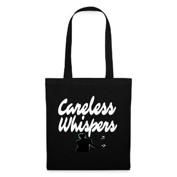Idée cadeau George T-Shirt chuchotement insouciant - Sac en tissu - noir - Devant