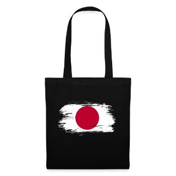 Drapeau du japon - Sac en tissu - noir - Devant