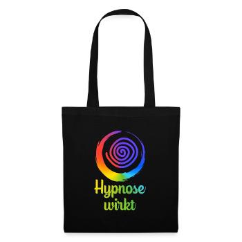 Hypnose Hypnotisch Hypnotisieren Team Geschenkidee - Stoffbeutel - Schwarz - Vorne