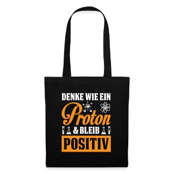 Chemie Chemiker Labor Wissenschaft Nerd Geschenk - Stoffbeutel - Schwarz - Vorne