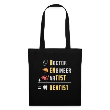 Dentist teeth tooth dentist doctor gift idea - Tote Bag - black - Front