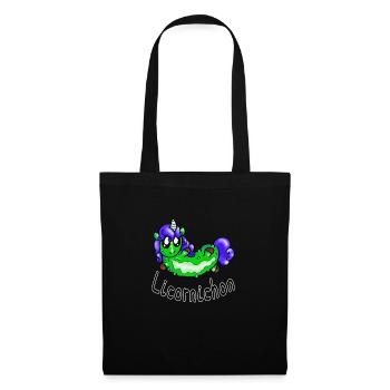 Licorne cornichon - Sac en tissu - noir - Devant