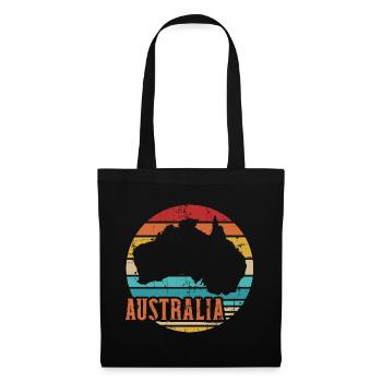 Australie - Sac en tissu - noir - Devant