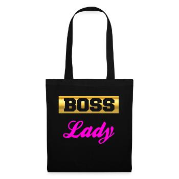 Patron Lady Woman Design - Sac en tissu - noir - Devant