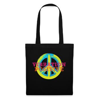 T-shirt vibration positive. - Sac en tissu - noir - Devant