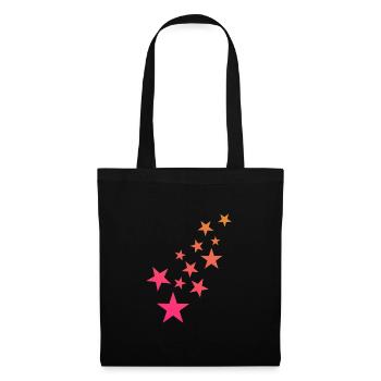 Star asterisk pattern decoration - Tote Bag - black - Front