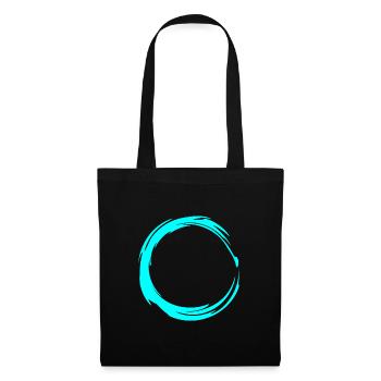 Circle Design Symbol Round Water Blue - Tote Bag - black - Front