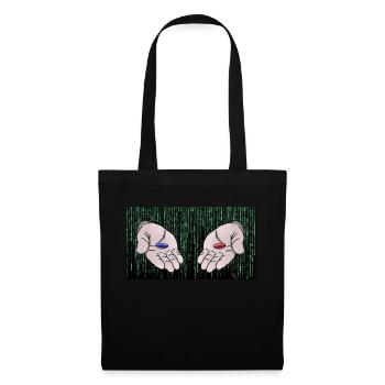 Do you want the red pill or the blue one? - Tote Bag - black - Front