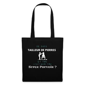 Tailleur de pierre - Sac en tissu - noir - Devant