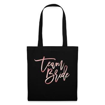 Team Bride - Stoffbeutel - Schwarz - Vorne