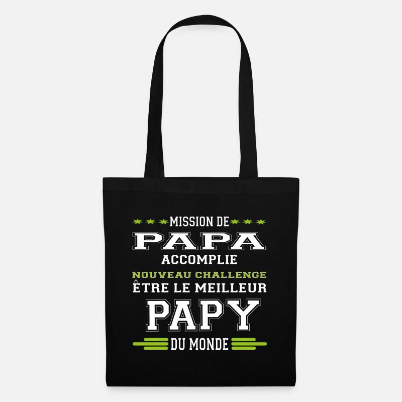 Futur papy - Sac en tissu - noir