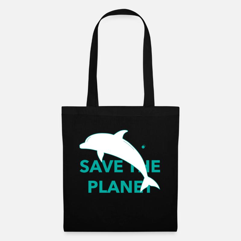 Save The Planet - Stoffbeutel - Schwarz