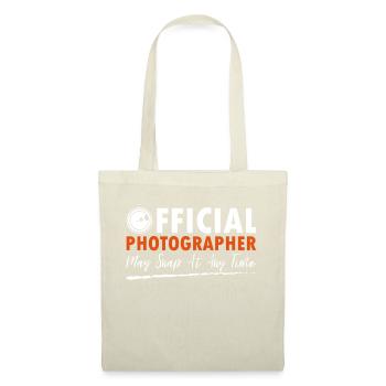Official Photographer - Stoffbeutel - Natur - Vorne