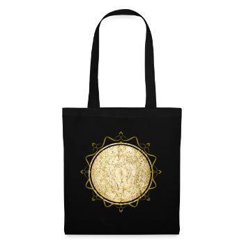 mandala bouddhisme spiritualité - Sac en tissu - noir - Devant