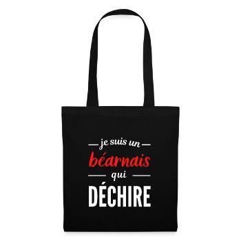 Je suis un Béarnais qui déchire - Sac en tissu - noir - Devant