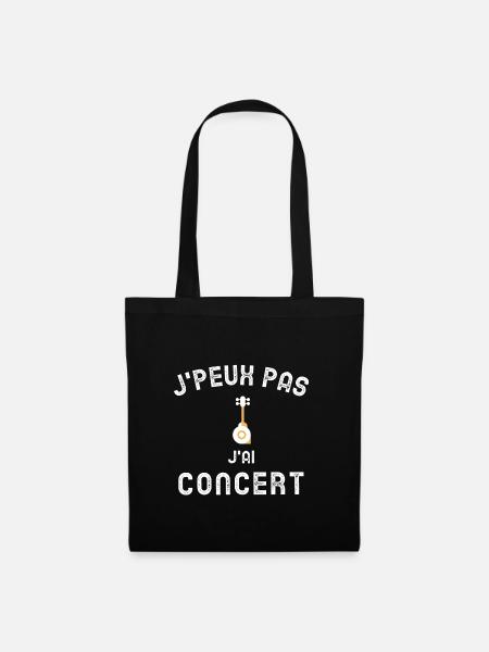 JE PEUX PAS J'AI CONCERT - Sac en tissu - noir