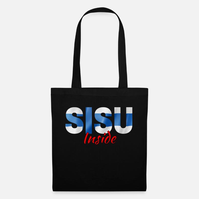 Sisu Innen - Stoffbeutel - Schwarz