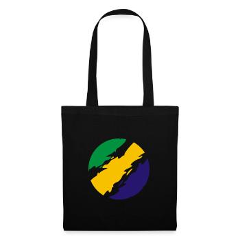 Brésil Couleurs drapeau drapeau - Sac en tissu - noir - Devant