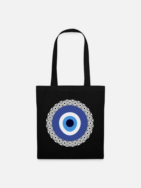 Nazar Icône nazar Charm Nazar Boncuk - Sac en tissu - noir