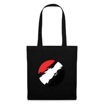 Yémen drapeau cercle - Sac en tissu - noir - Devant