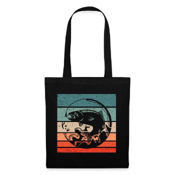 Fishing Retro Style Vintage - Tote Bag - black - Front
