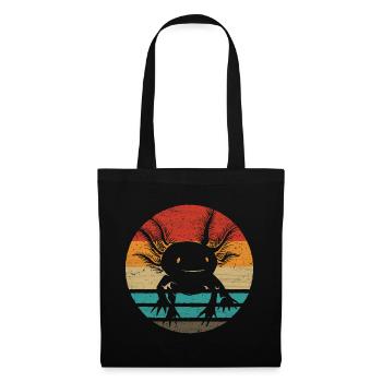 Axolotl Retro Style Vintage - Tote Bag - black - Front