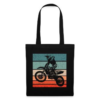 Motocross Retro Style Vintage - Tote Bag - black - Front