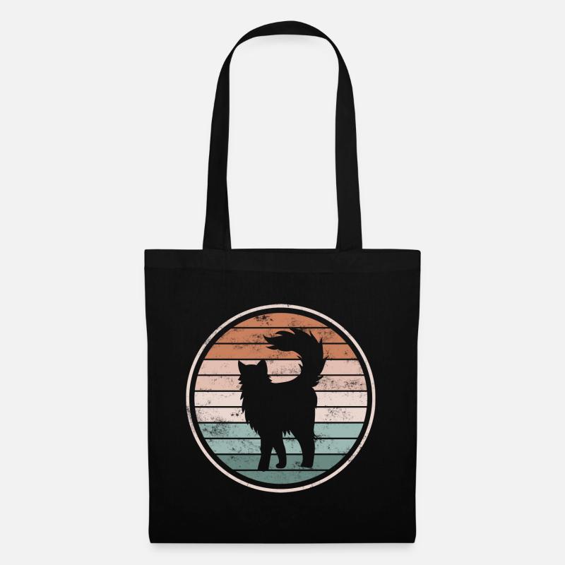 Katze Katzen - Stoffbeutel - Schwarz