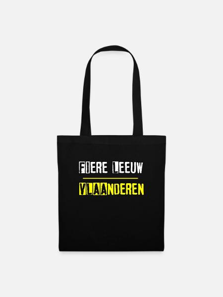 FIERE LEEUW - PROUD LION - VLAANDEREN - Tote Bag - black