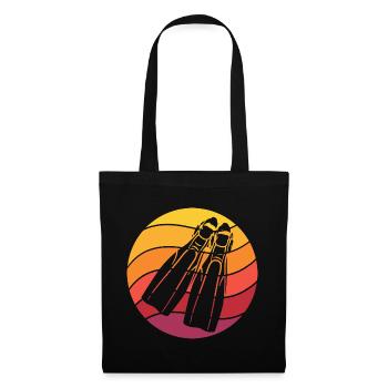Plongée Rétro Style Vintage - Sac en tissu - noir - Devant