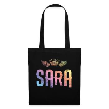 Sara - Stoffbeutel - Schwarz - Vorne
