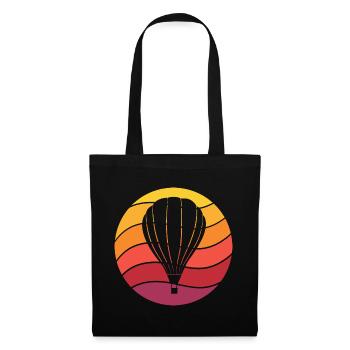Hot Air Balloon Retro Style Vintage - Tote Bag - black - Front