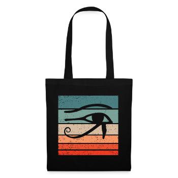 Eye Of Horus Retro Style Vintage - Tote Bag - black - Front