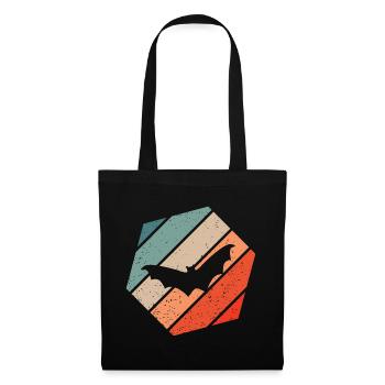 Bat Retro Style Vintage - Tote Bag - black - Front