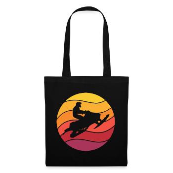 Snowmobile Retro Style Vintage - Tote Bag - black - Front