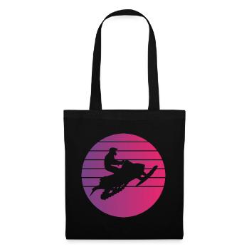 Snowmobile Retro Style Vintage - Tote Bag - black - Front
